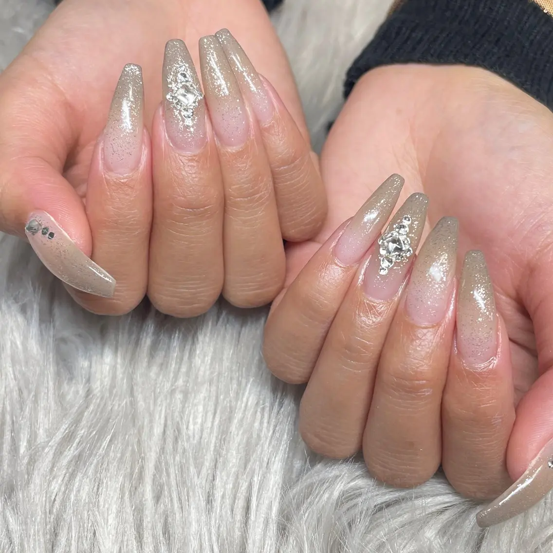 ネイル ラメ(グリッター) ハンドネイル IROHA NAIL nanaのネイルデザイン