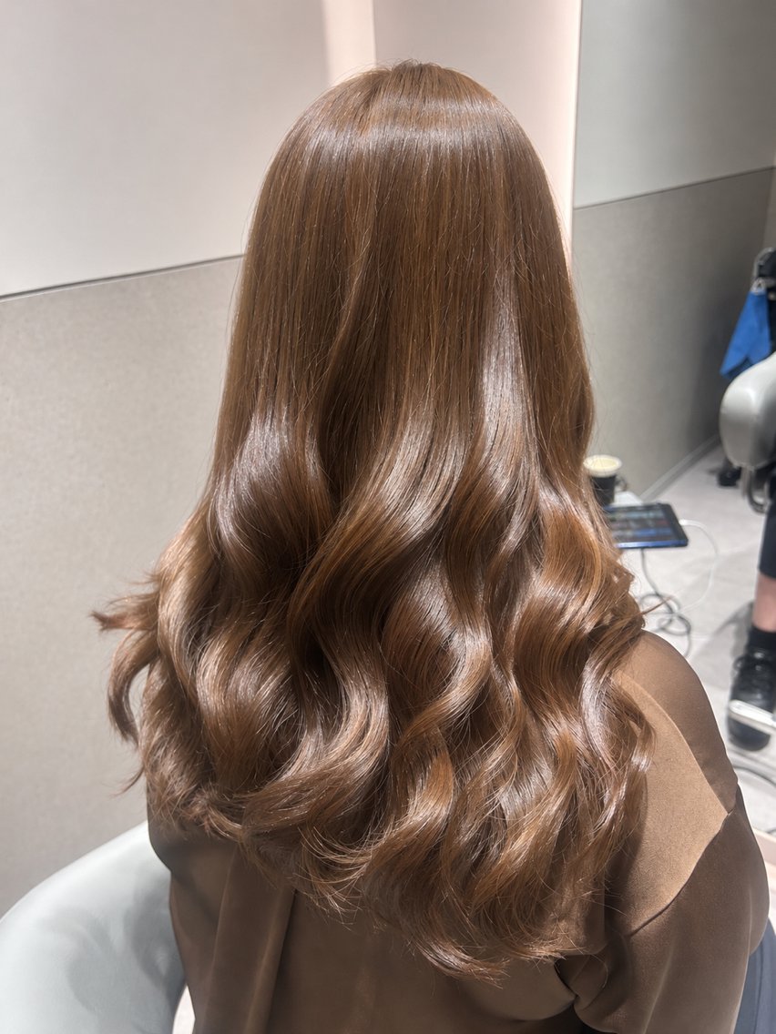ロング カラー アッシュ ベージュカラー ヘアカラー トリートメント レイヤー/ボブ/ パーマ/HARUKAのヘアスタイル