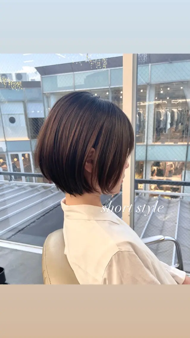 ショート ショートボブ ボブ 似合わせカット ショートヘア カット ヘアセット ♡レイヤーボブ パーマ/うらら♡のヘアスタイル