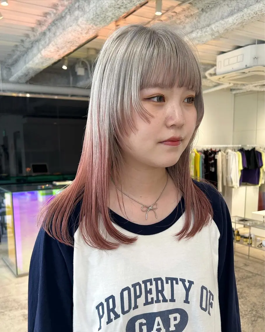 セミロング ヘアカラー 似合わせcut 🔥yutakaのヘアスタイル