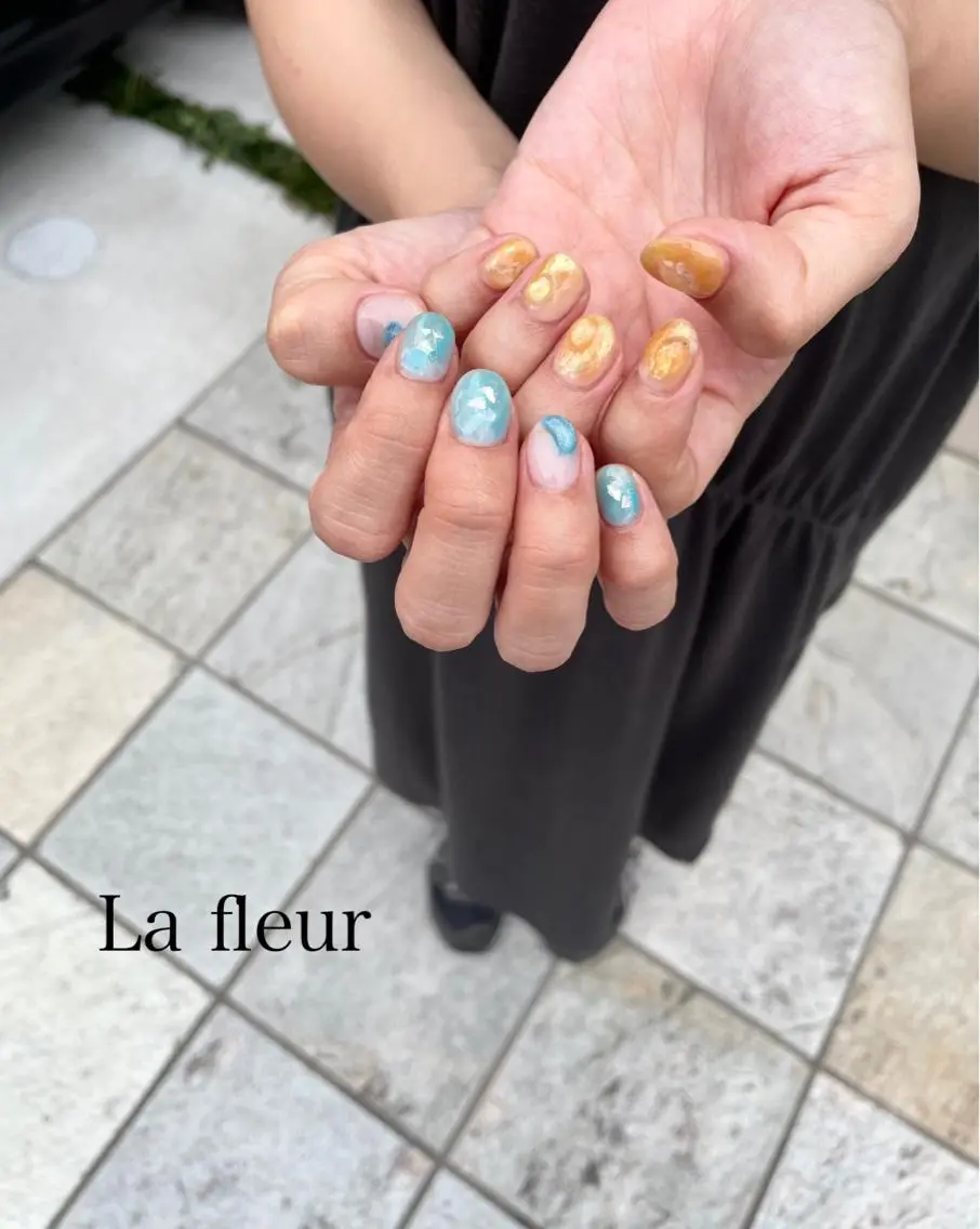 ご新規様限定☆他店オフ込み☆持ち込みネイル(アート5〜10本目安)¥7300の写真