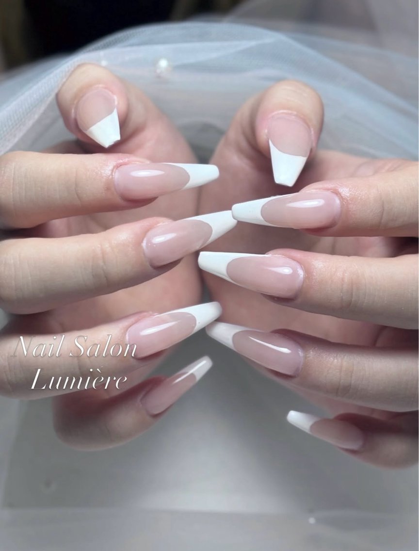ネイル ハンドネイル Lumière｜ ロング｜ワンホンのネイルデザイン