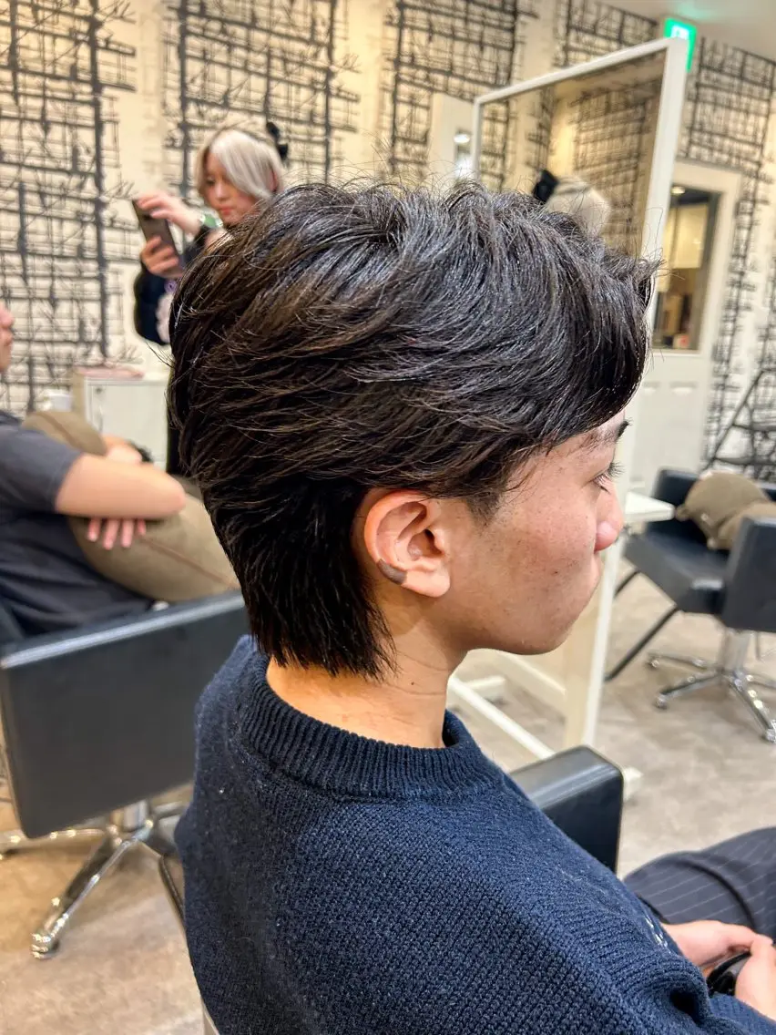 メンズ ボブ&寒色🎐ᩚ 短髪 COCOROのヘアスタイル