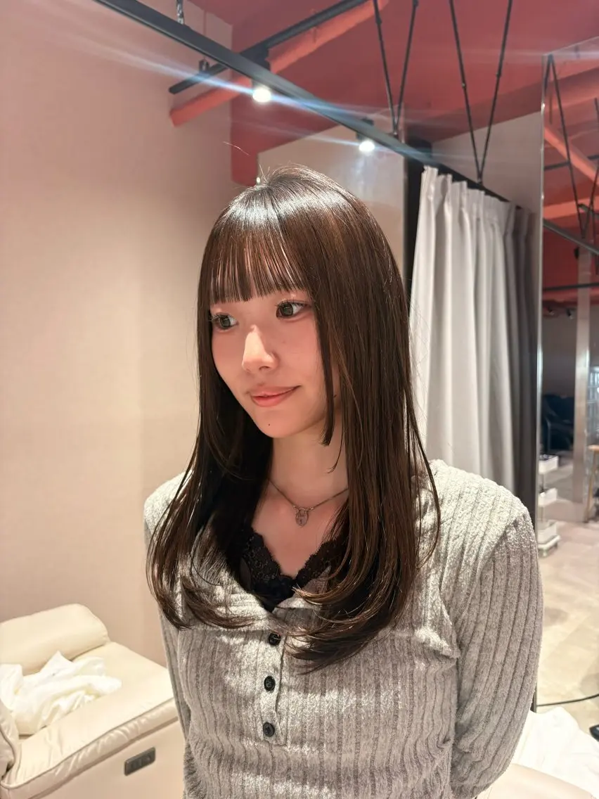 ロング レイヤーカット カット 海外カラー カット/anju🌺のヘアスタイル