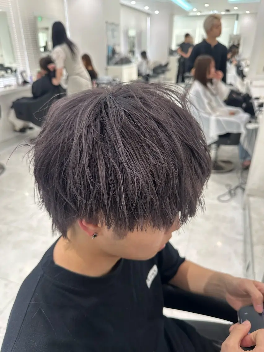 ショート カラー メンズ カット ヘアカラー 🐺韓国風メンズ特化 あさひ🐺のヘアスタイル
