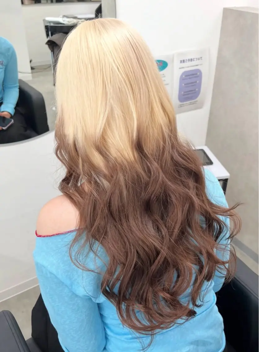 ロング ヘアカラー 海琉/ハイトーン/ 透明感カラー💛のヘアスタイル