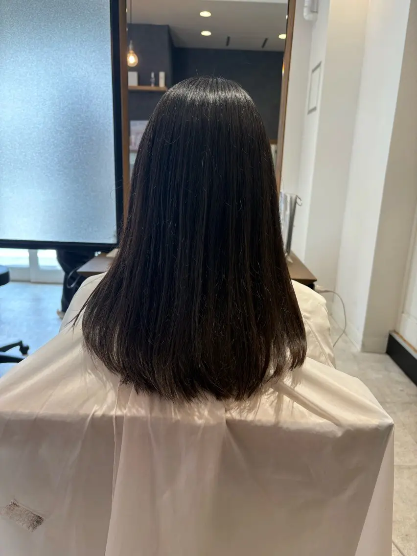ミディアム カット 奥村 奈々加のヘアスタイル