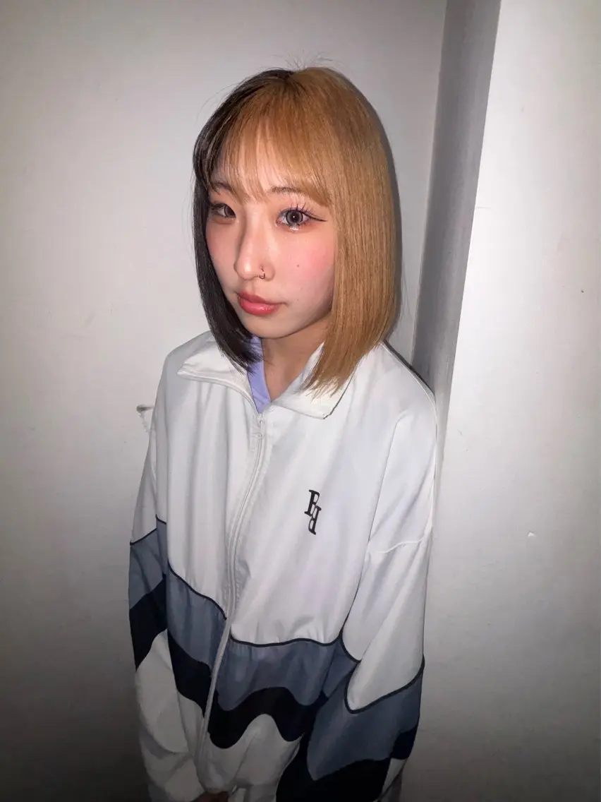 ミディアム カラー ブリーチ ヘアカラー IO/ブリーチカラー 特化美容師✨のヘアスタイル