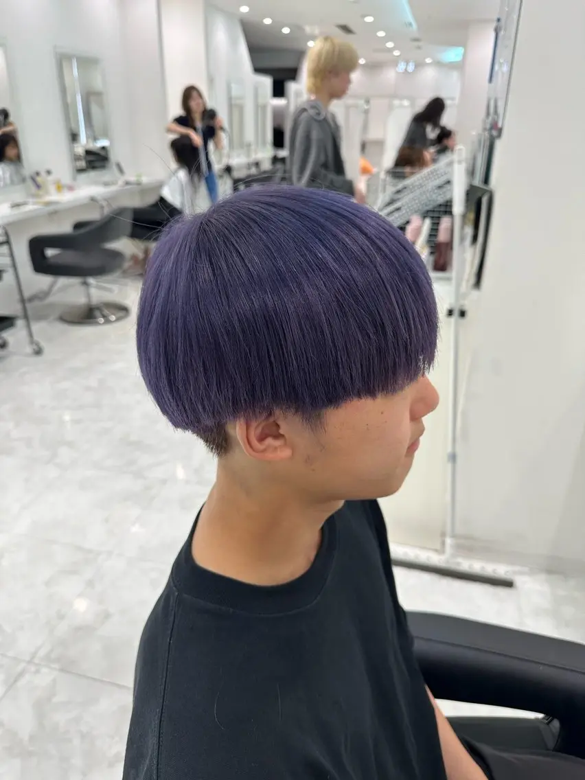 ショート カラー メンズ カット ヘアカラー トリートメント ヘッドスパ 🐺韓国風メンズ特化 あさひ🐺のヘアスタイル