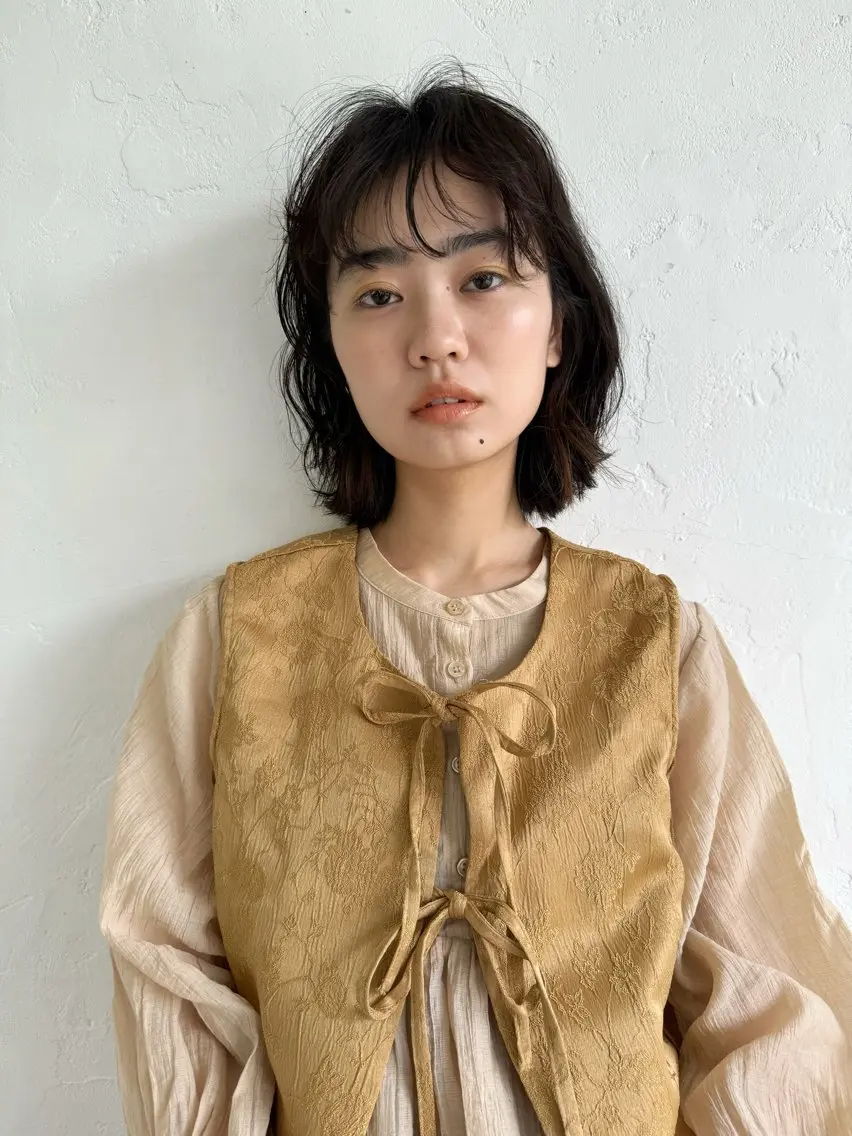 ショート ボブ カット レイヤー/大人ボブ| ワタナベ リョウカのヘアスタイル