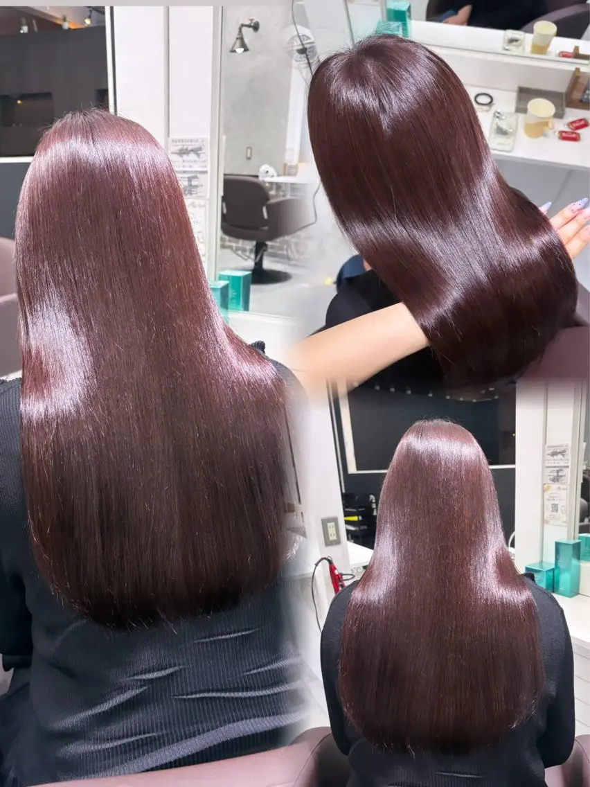 ロング 髪質改善 トリートメント ヘアカラー トリートメント あい❤︎ /髪質改善/韓国巻きのヘアスタイル