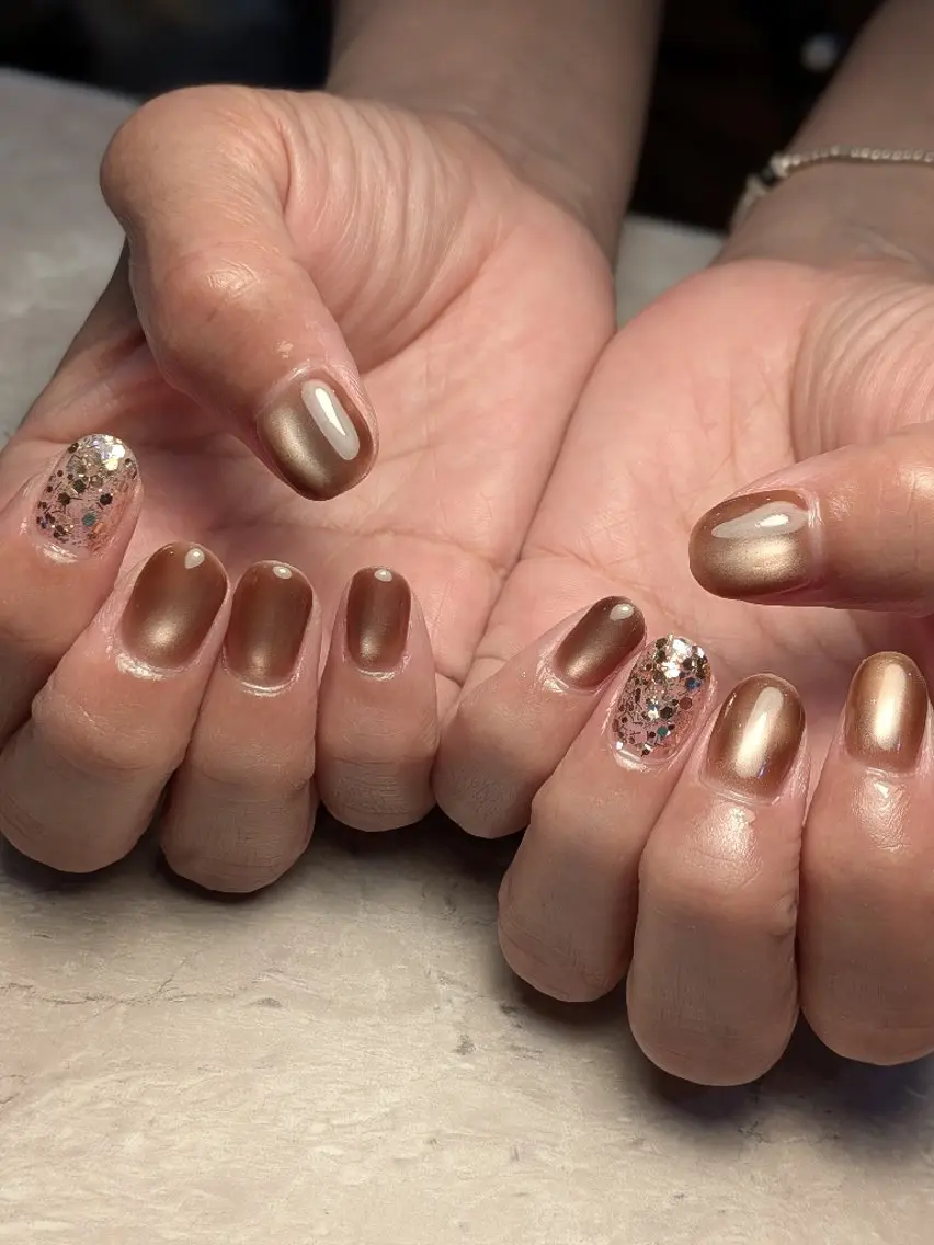 ネイル マグネットネイル 8andyu nail♡のネイルデザイン