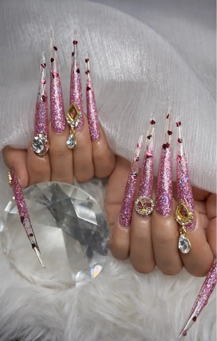 ネイル アートネイル オーロラネイル チークネイル 長さ出し フットネイル ハンドネイル Chan nailsのネイルデザイン