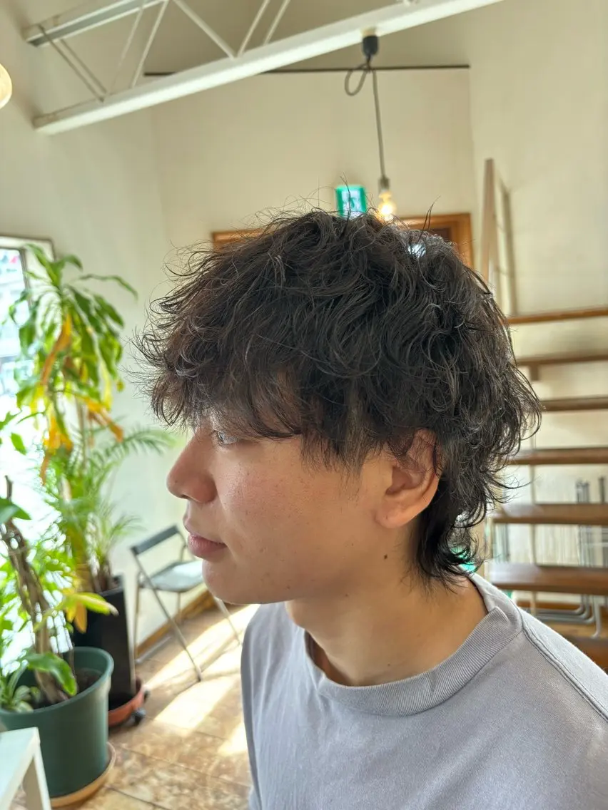 ミディアム カット パーマ beat 磯谷のヘアスタイル