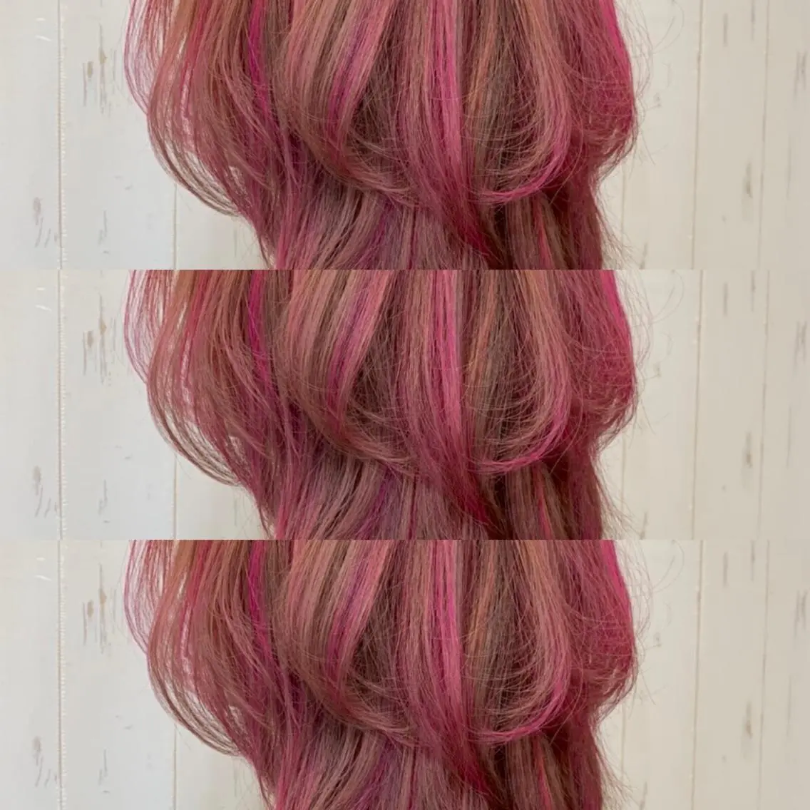 ミディアム ヘアカラー&縮毛矯正 STAR☆RIVERのヘアスタイル