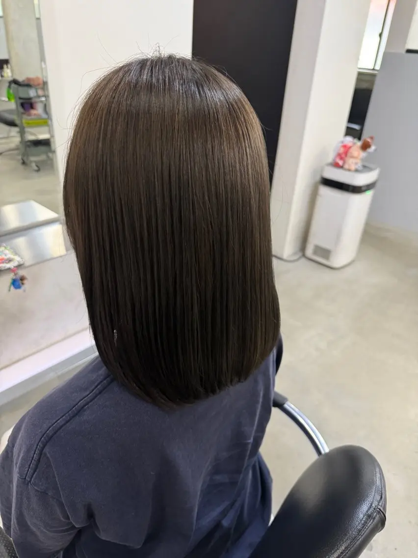 カラー 透明感カラー グレージュ オリーブグレージュ オリーブグレー ヘアカラー ゆず 新丸子/  武蔵小杉のヘアスタイル