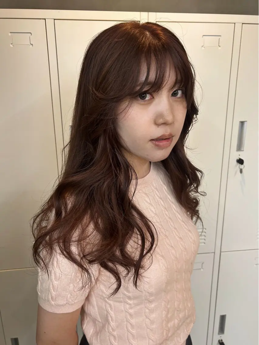ロング カラー 竹市 彩乃のヘアスタイル