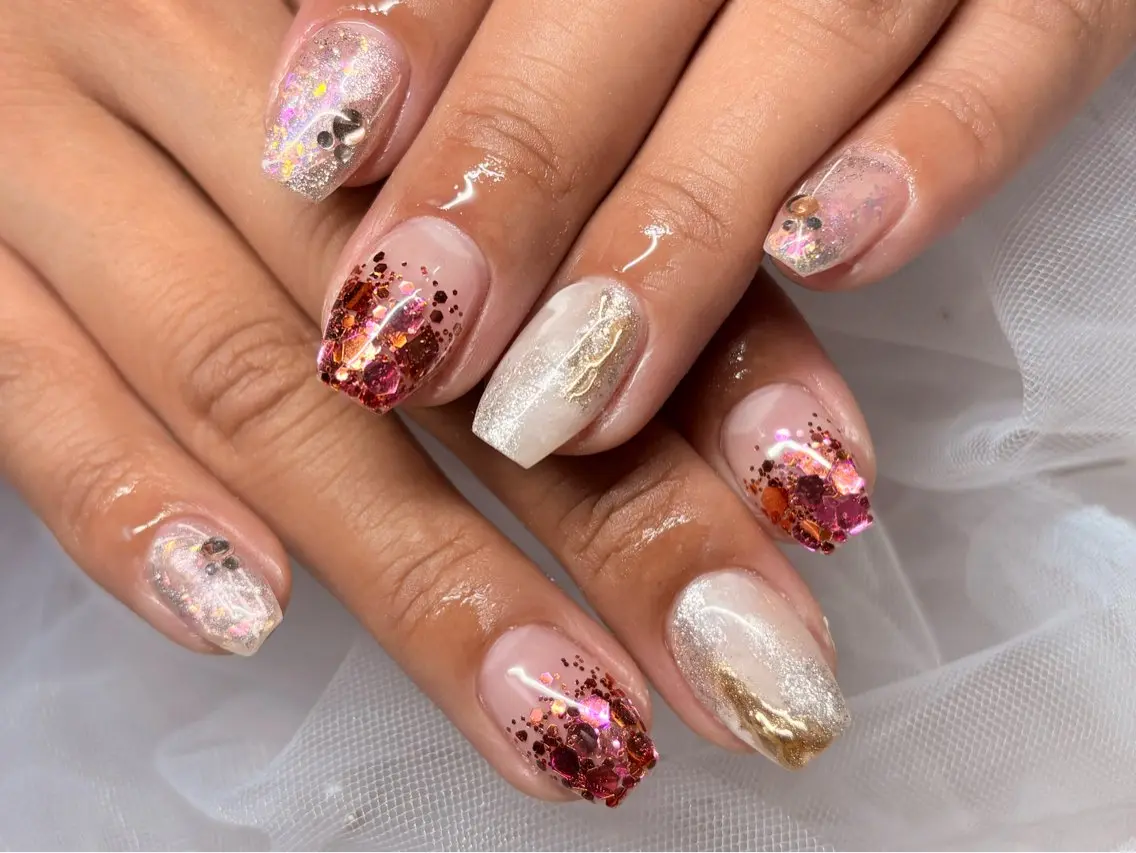 スカルプオフの方💅【ジェル】やり放題♪パーツ付け放題コース🌟の写真