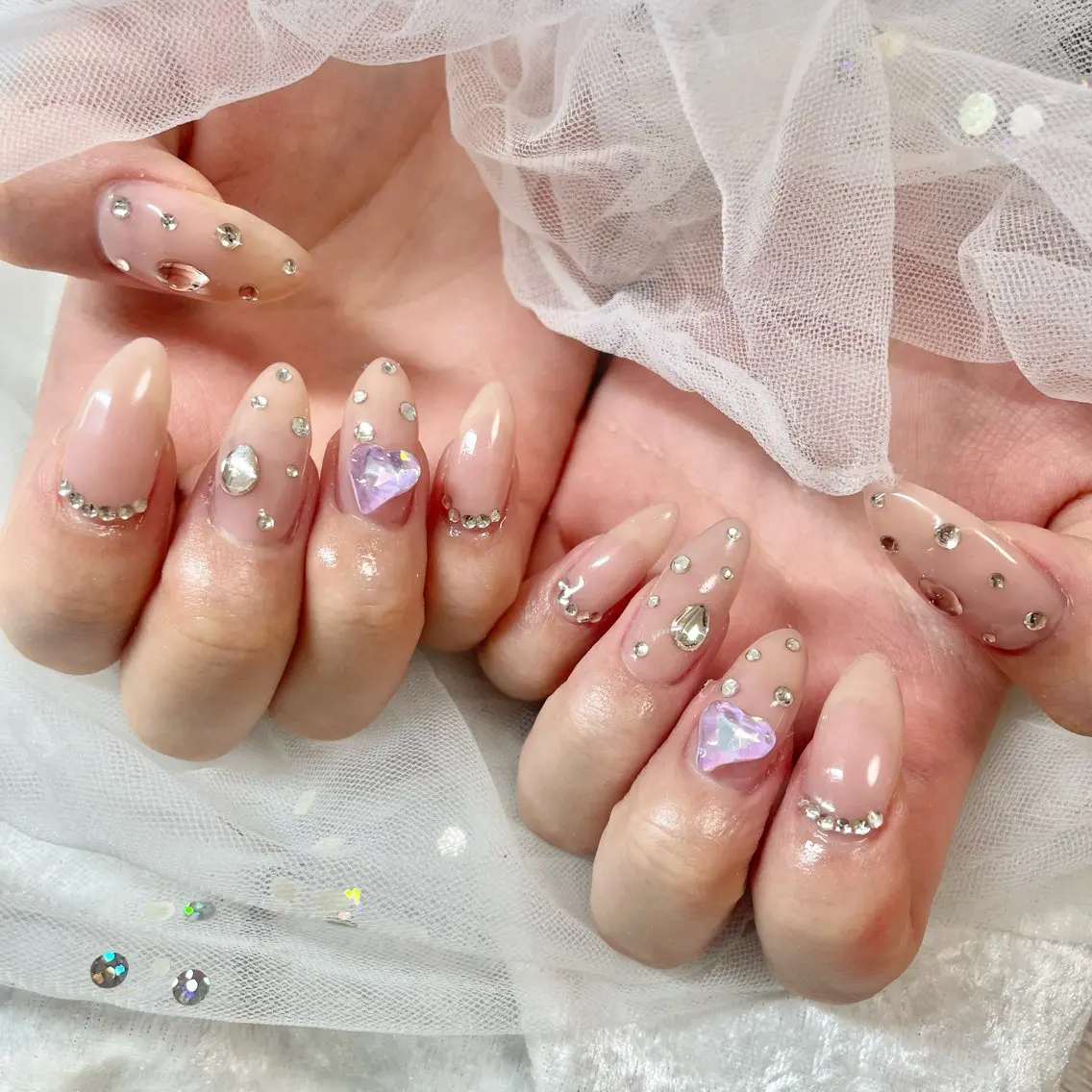 ネイル 氷ネイル・うるうるネイル 韓国ネイル 🎀AYAKO 🎀中韓ネイルのネイルデザイン