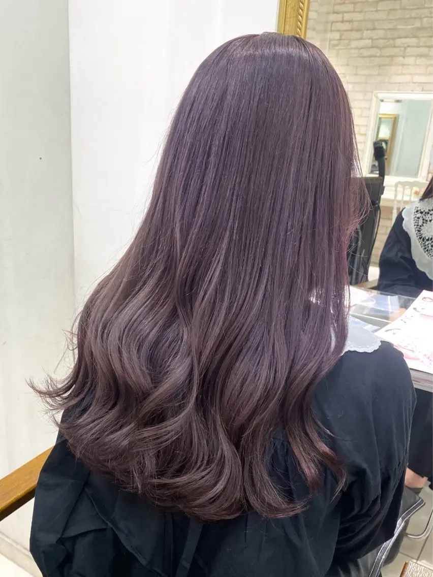 ロング カラー ヘアカラー トリートメント 透明感カラー 古山 結季🌙🖤のヘアスタイル
