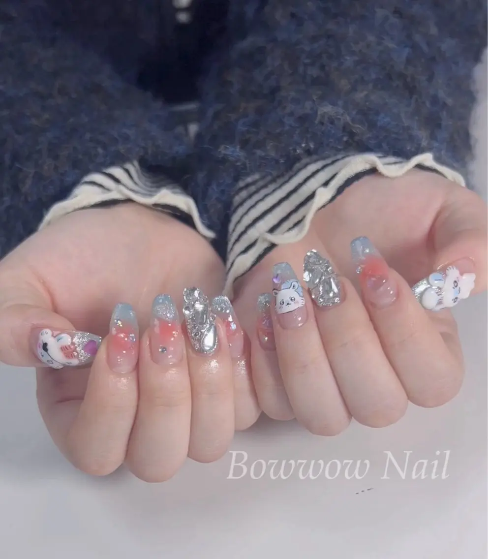 ネイル Bow wow Nail さや🧸のネイルデザイン