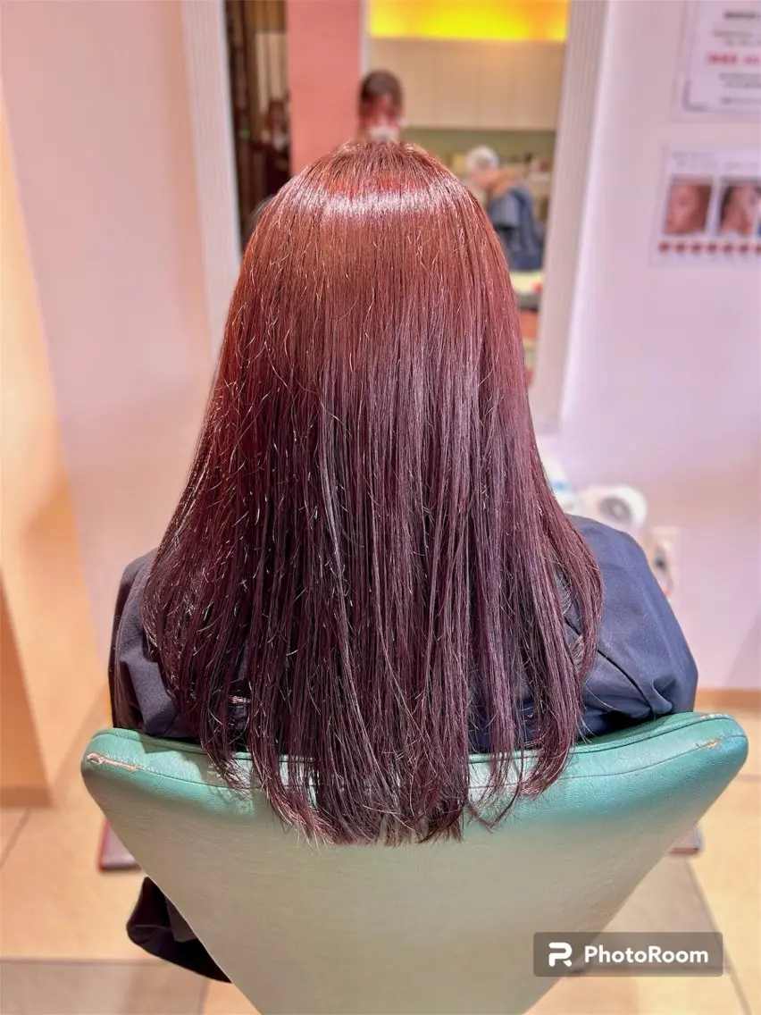 ロング カラー ラベンダーカラー 🩷愛咲🩷レイヤー /透明感カラーのヘアスタイル