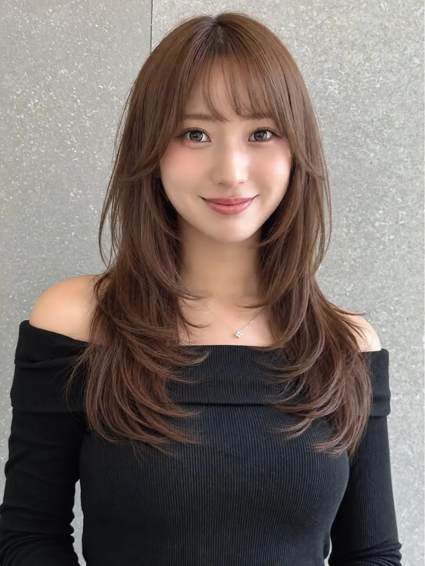 ロング カット ヘアカラー トリートメント レイヤー 翔のヘアスタイル