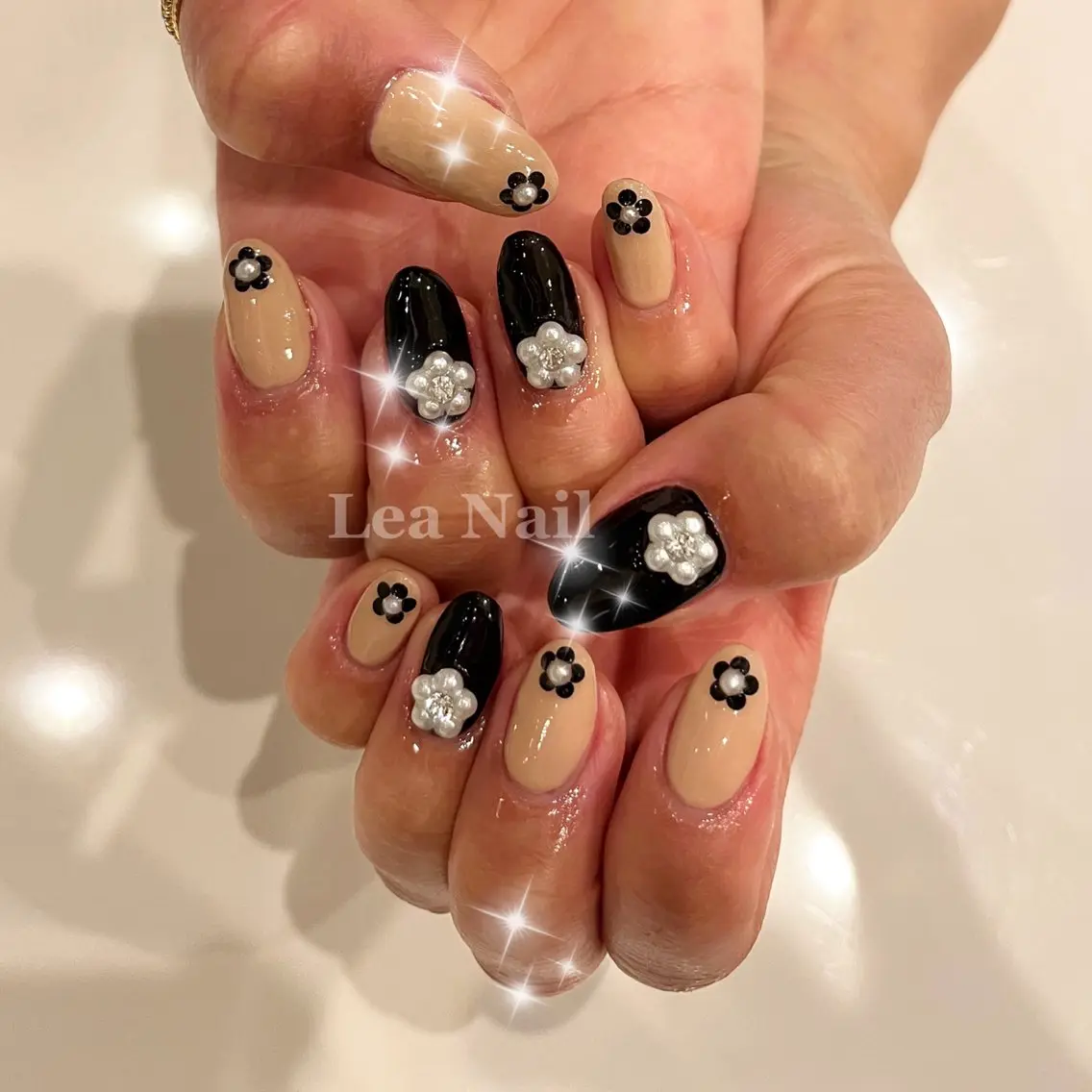 ネイル アートネイル フラワーネイル 持ち込み シンプルネイル Lea Nailのネイルデザイン