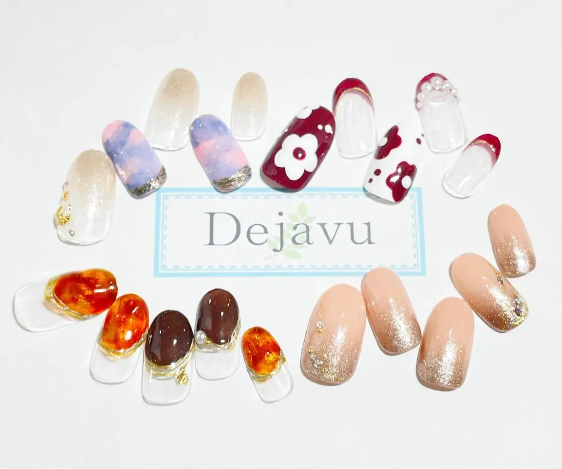 ネイル アートネイル ジェルネイル ハンドネイル Nail salon Dejavu 🌿のネイルデザイン