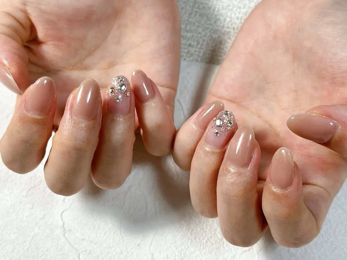 ネイル オーロラネイル フットネイル フレンチネイル ジェルネイル マグネットネイル kiki nail たまプラーザのネイルデザイン