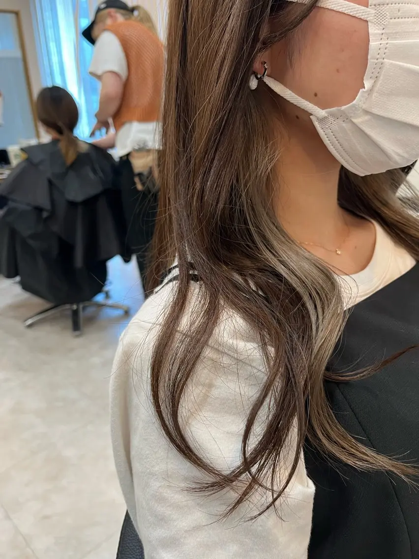 ロング ヘアカラー トリートメント 仁和山 健汰のヘアスタイル