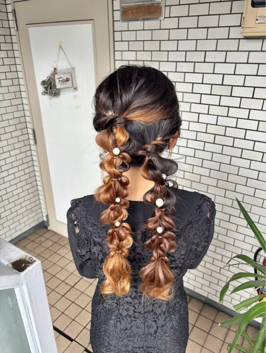 ヘアアレンジ ハーフアップ 🌺ヘアメイク SYOKA🌺のヘアスタイル