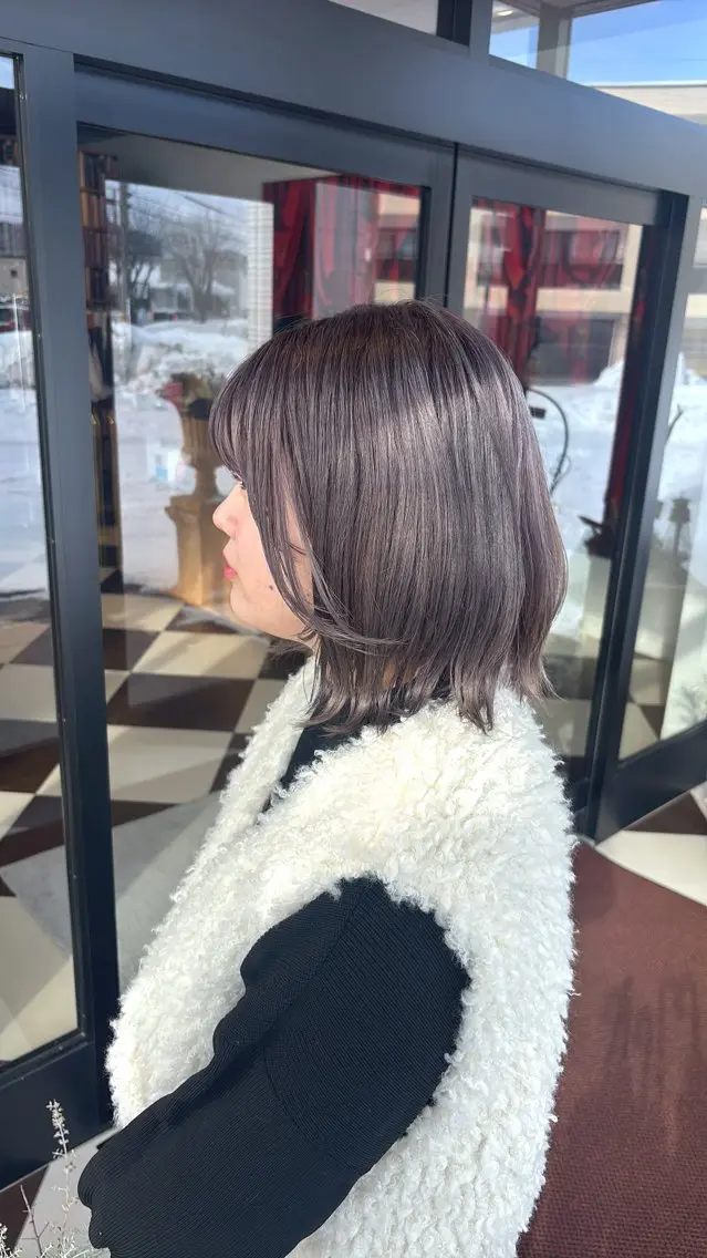 ミディアム カラー ラベンダーカラー ラベンダーグレー ヘアカラー 🌷艶髪カラー  / メイ🪄︎︎✨のヘアスタイル