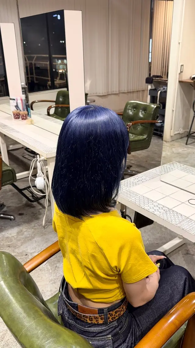 ミディアム カラー ヘアカラー トリートメント 五十嵐 雅姫のヘアスタイル