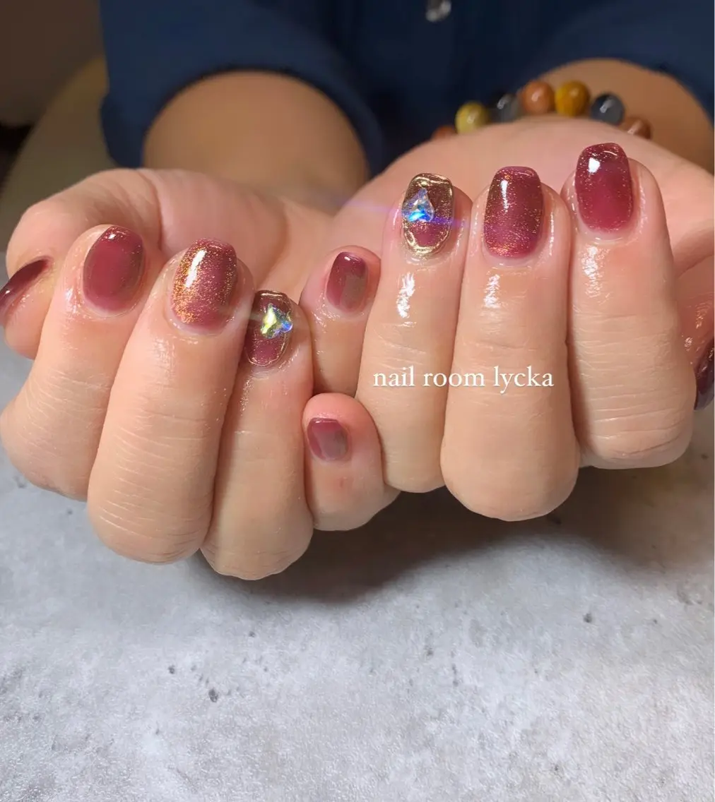 ネイル ネイルルームリッカ 𝐦𝐚𝐲𝐮のネイルデザイン