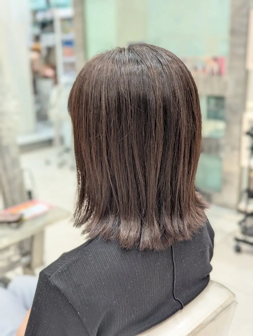 ミディアム カラー 髪質改善 カミムラのヘアスタイル