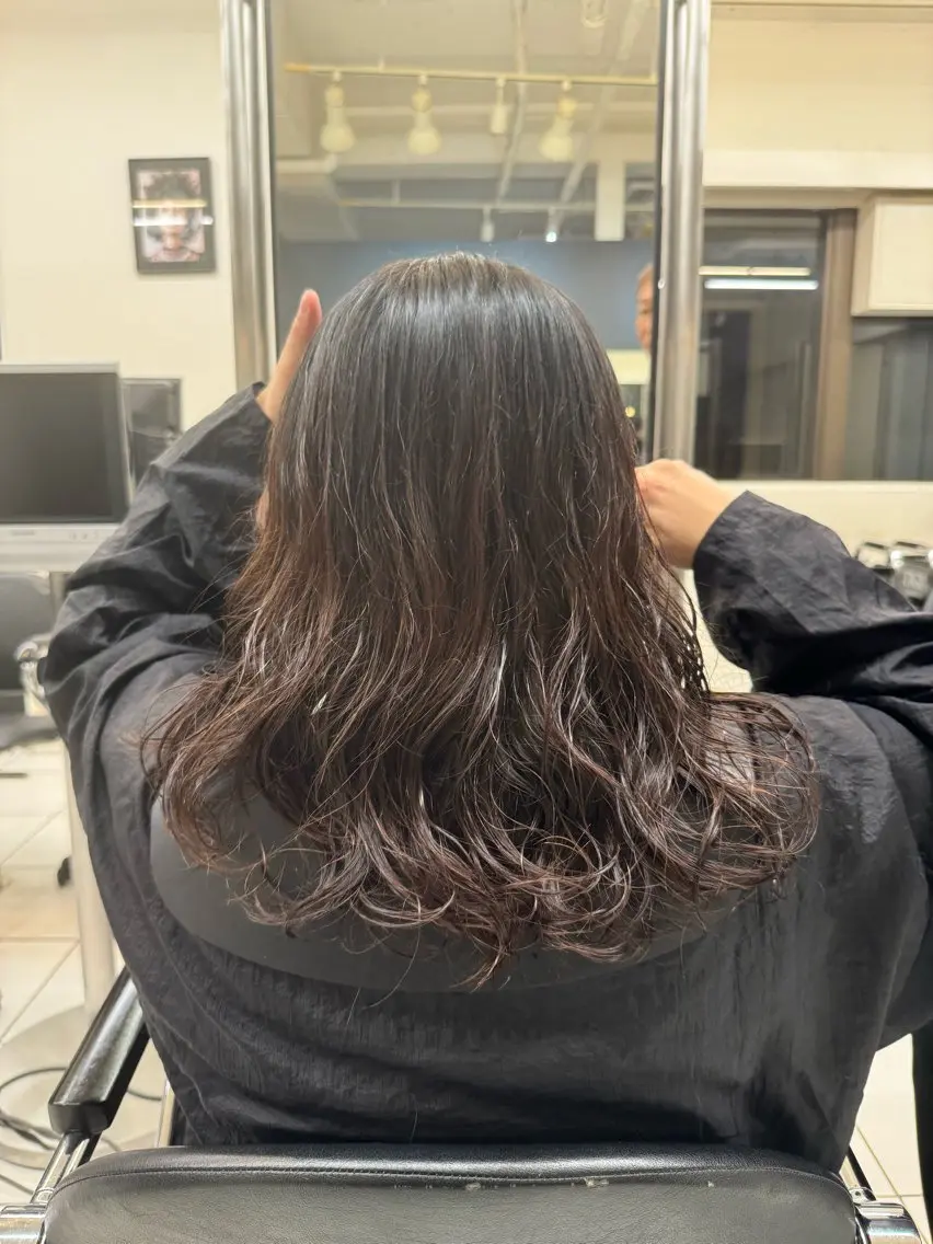 ロング パーマ 大庫 桜のヘアスタイル