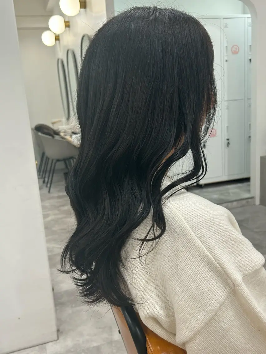 セミロング カット ヘアカラー トリートメント 🍟月舘りほ カラー/髪質改善🍟のヘアスタイル