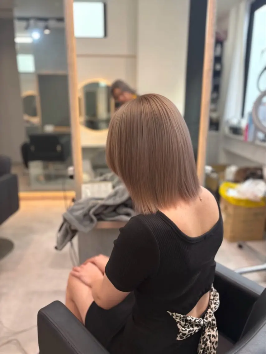 ミディアム ヘアカラー 店長山田 やまでぃーのヘアスタイル