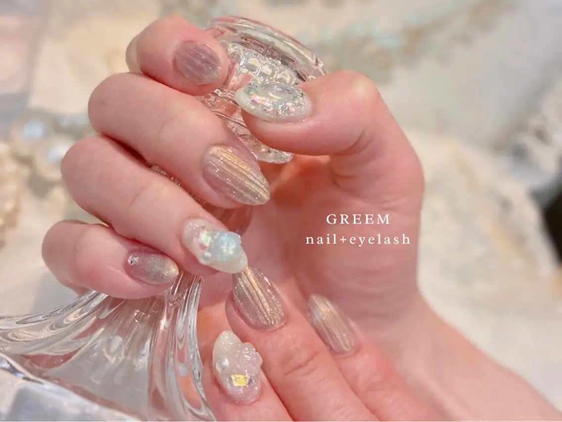 ネイル オーロラネイル GREEM グリームのネイルデザイン