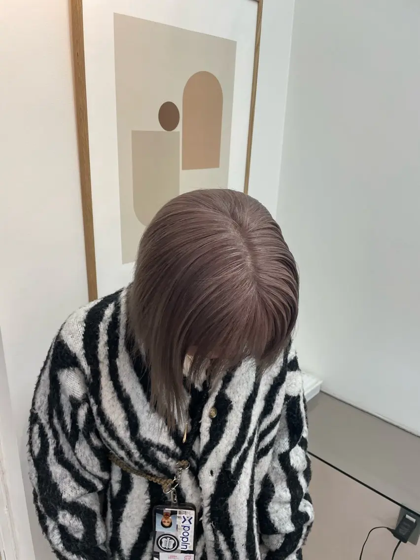 ミディアム カラー HITOMI 福岡パーマのヘアスタイル