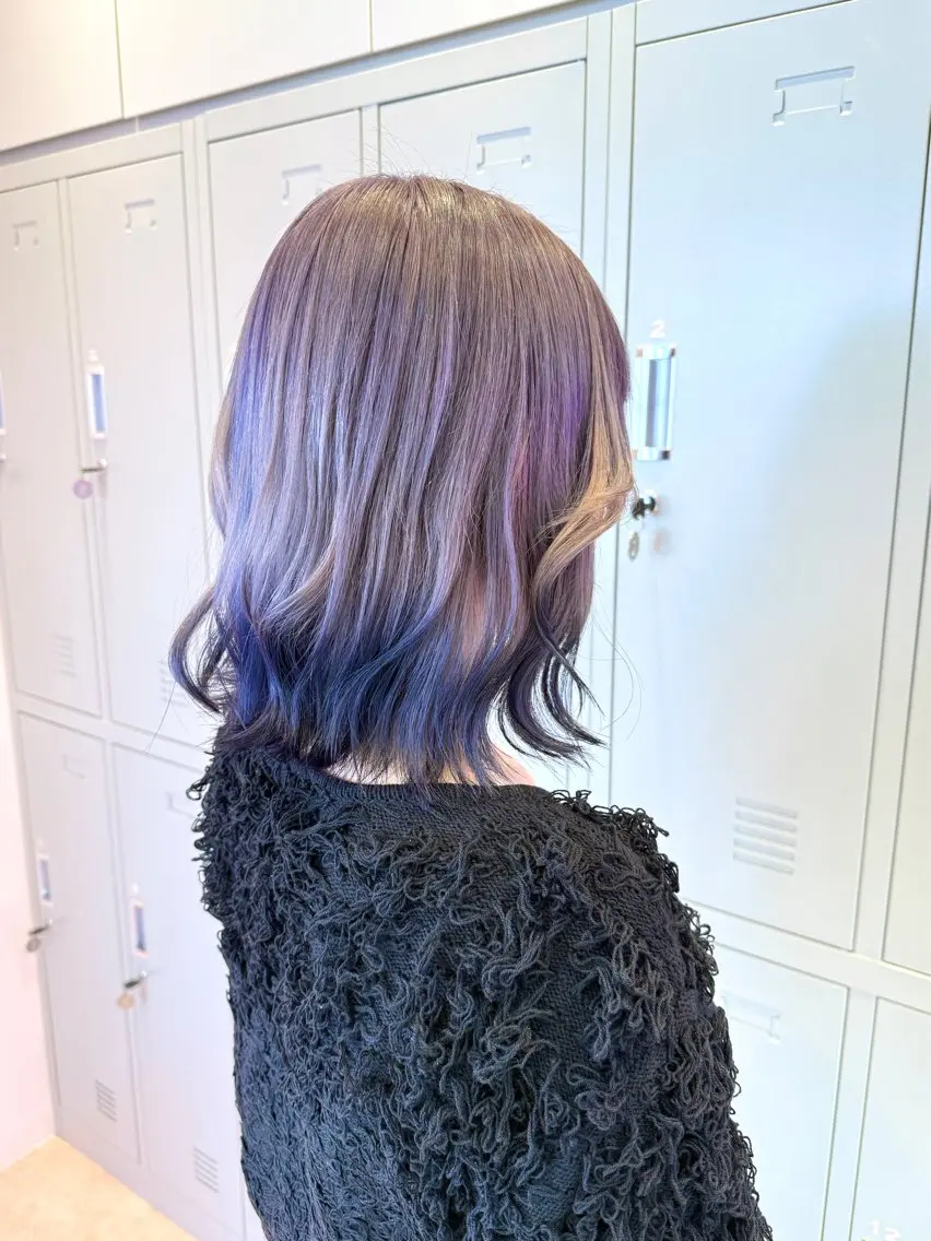セミロング ヘアカラー 透明感/艶カラー 💘Hanaのヘアスタイル