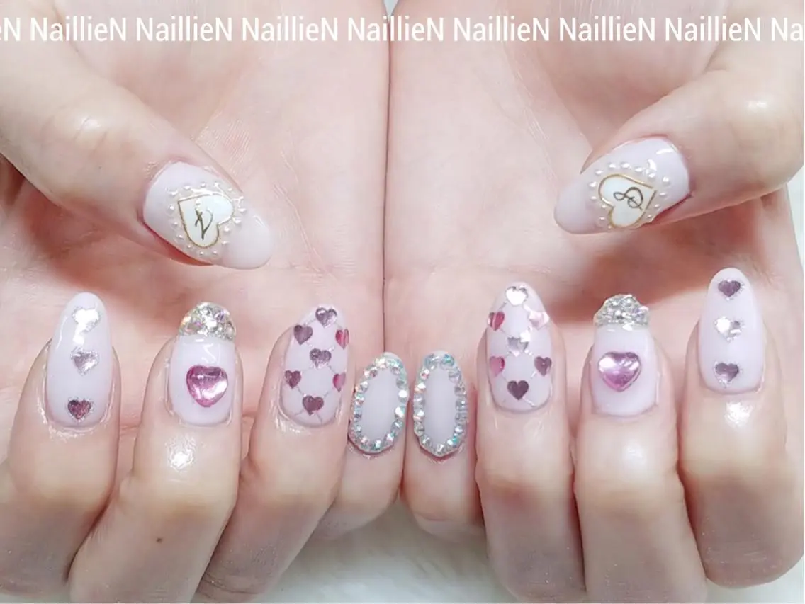 ネイル ハート Nail lieNのネイルデザイン