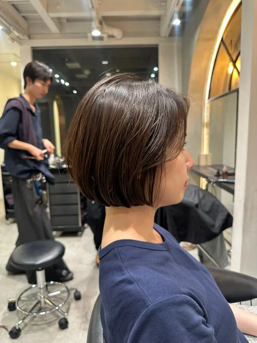 ショート ショートヘア 小顔カット カット ヘアカラー トリートメント ヘッドスパ 縮毛矯正/レイヤー taiga🐯のヘアスタイル