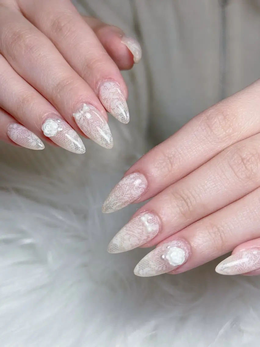 ネイル アニマル柄 ブラウン フットネイル フレンチネイル 韓国ネイル ハンドネイル Lisa Nail Salonのネイルデザイン