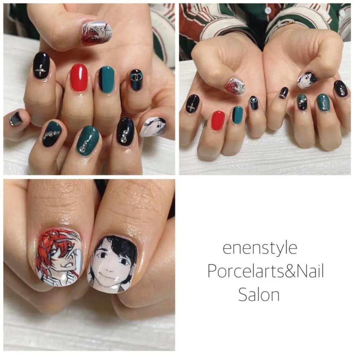 ミディアム ネイル 🐾enen style 🐾のネイルデザイン