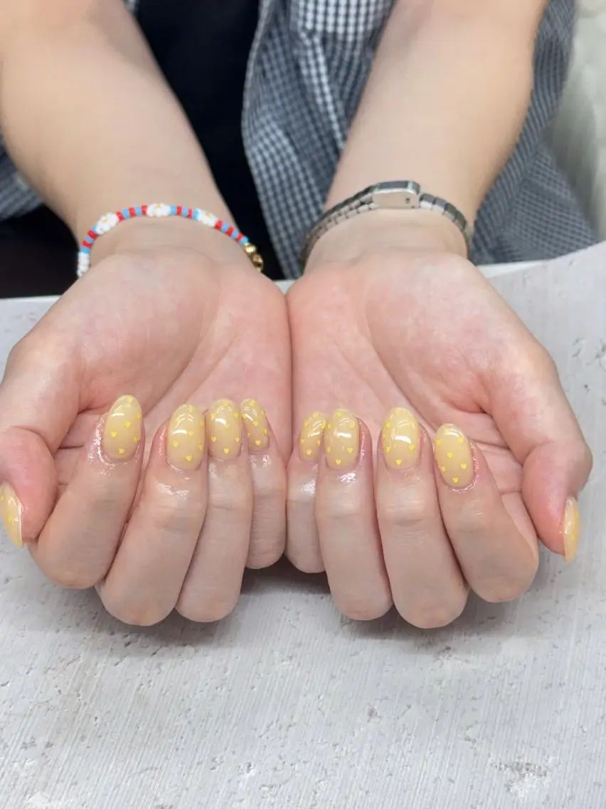 ネイル アートネイル チークネイル 長さ出し フレンチネイル ジェルネイル ハンドネイル Ami アミのネイルデザイン