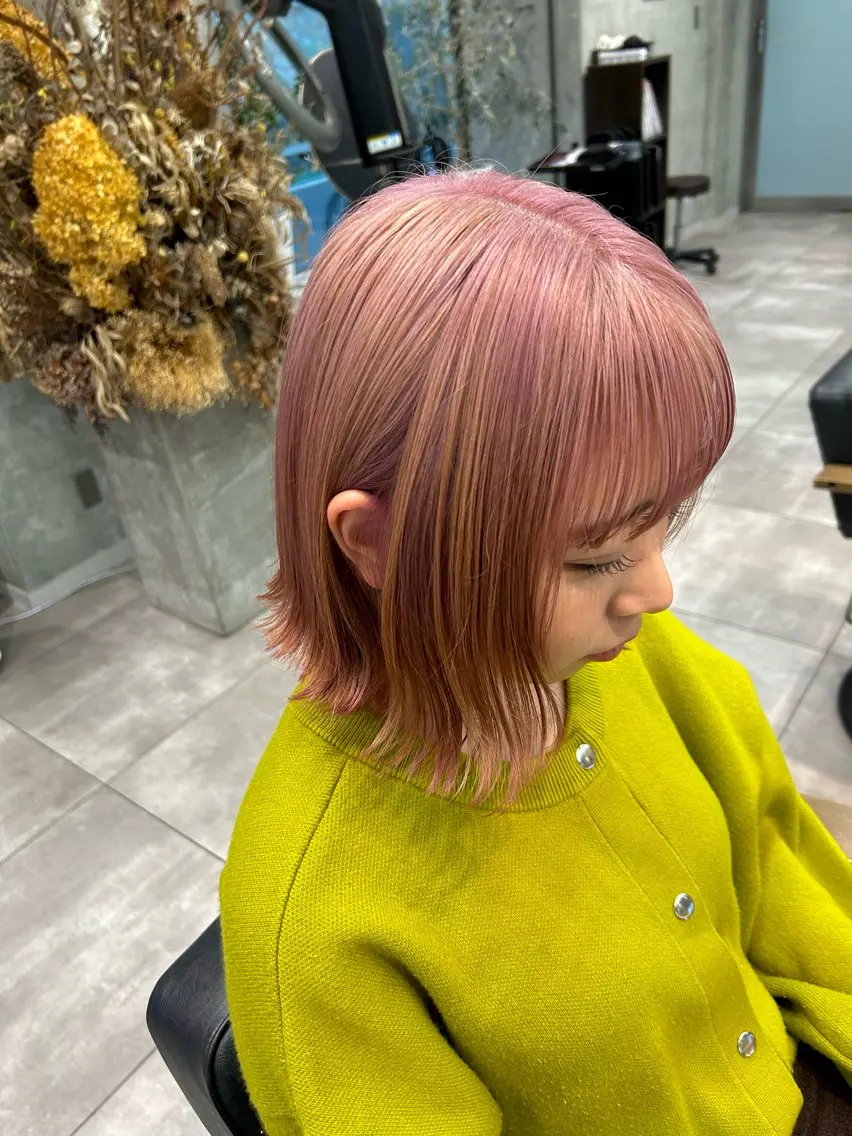 ショート ヘアカラー ショート・ボブ 🌈chinaのヘアスタイル