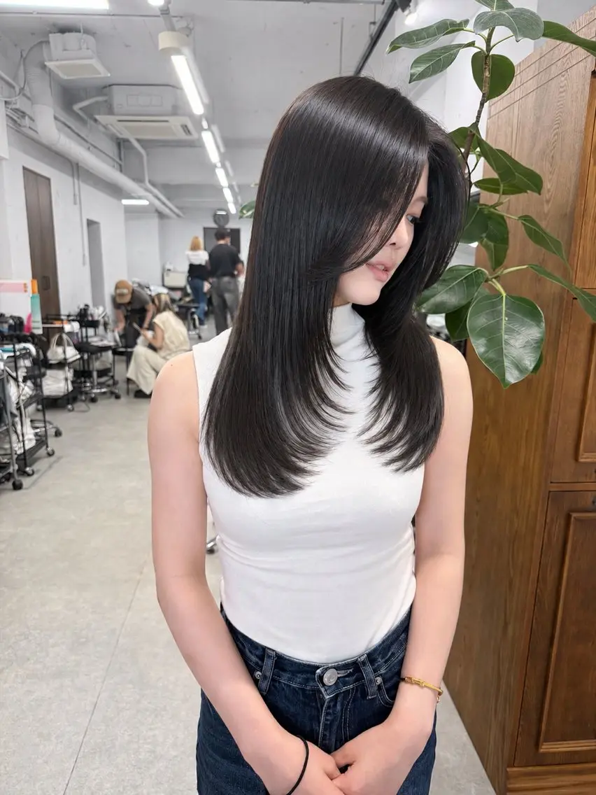 ロング カラー 髪質改善 トリートメント 縮毛矯正 トリートメント 松永 雄樹のヘアスタイル