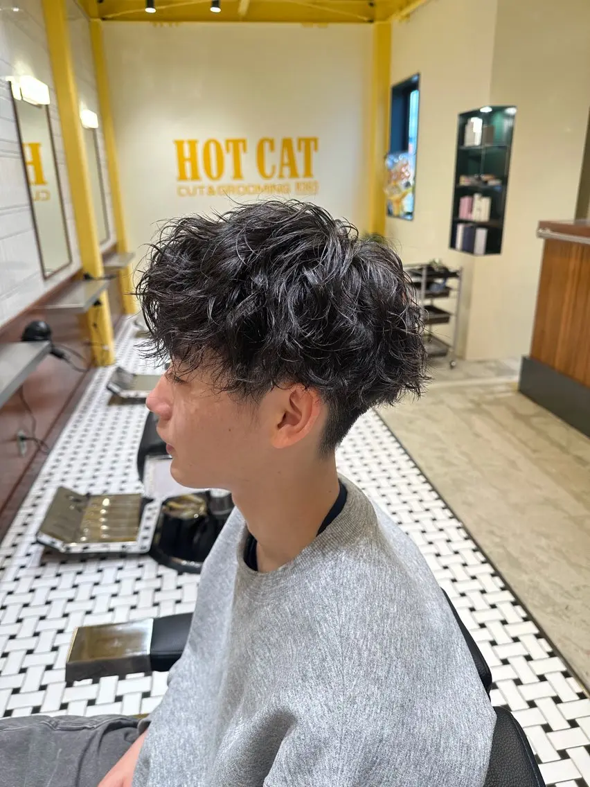 パーマ メンズ カット パーマ 平林 陽仁のヘアスタイル
